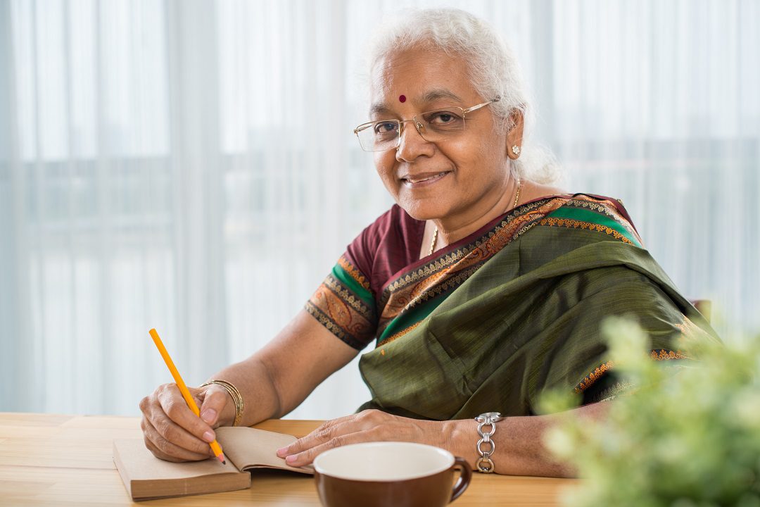 woman making a plan