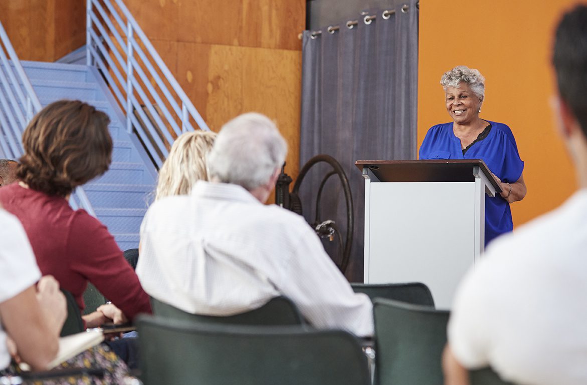 people at education session