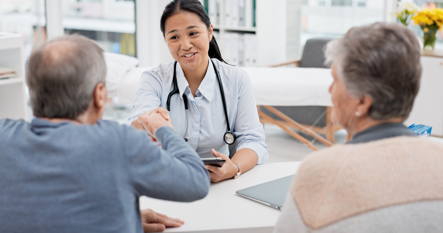 Doctor diagnosing Mild Cognitive Impairment